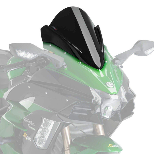 Puig Puig racing screen | black (opaque) | kawasaki ninja h2 sx 2018>2022